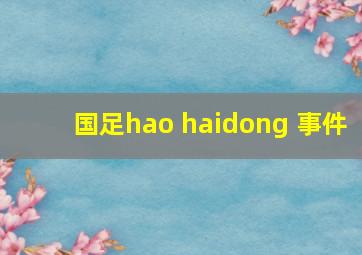 国足hao haidong 事件